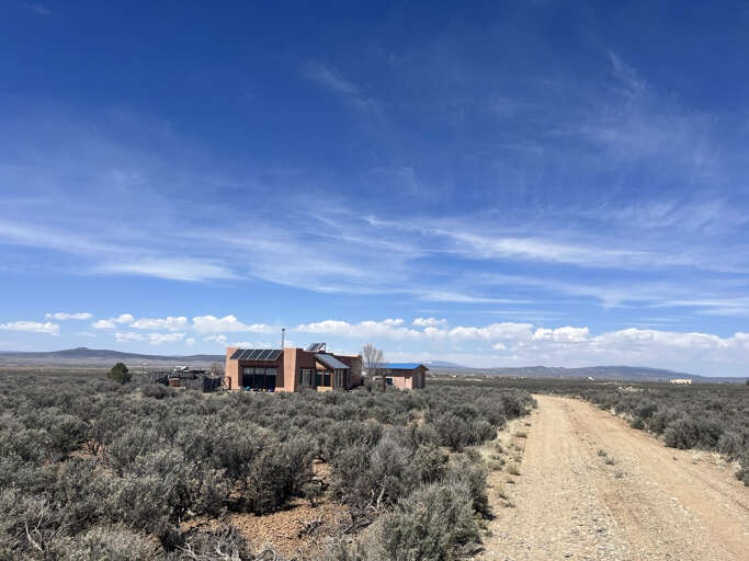 Approaching the house