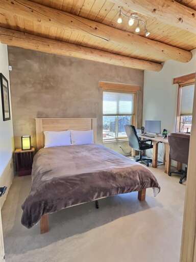 Guest bedroom with office space