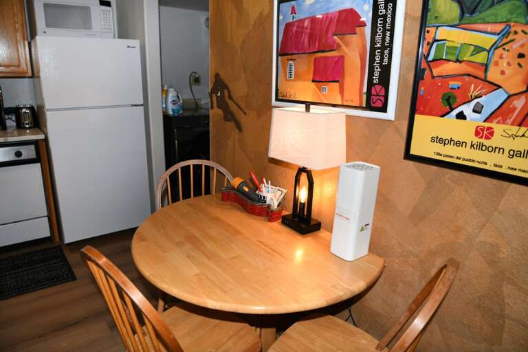 Downstairs cafe table