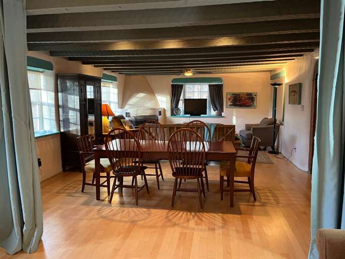 Dining Area with Open Room Divider