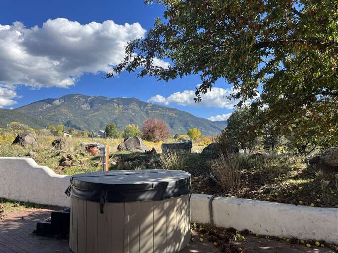 Hot Tub in the shade of trees
