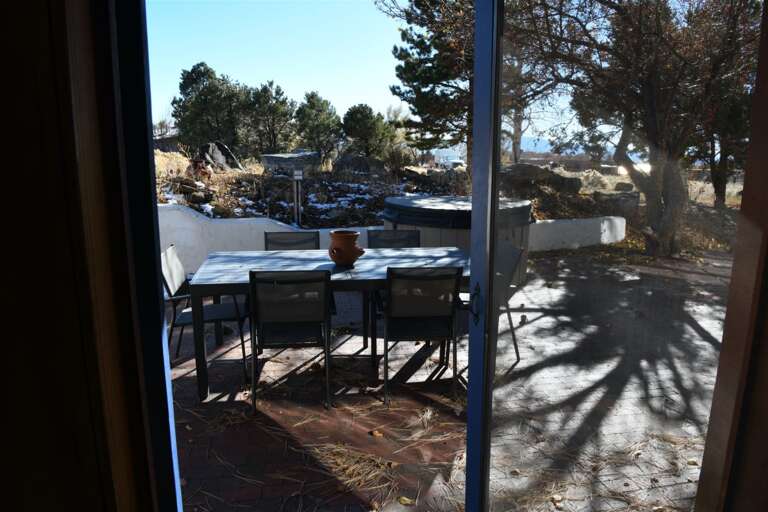 Looking onto the patio