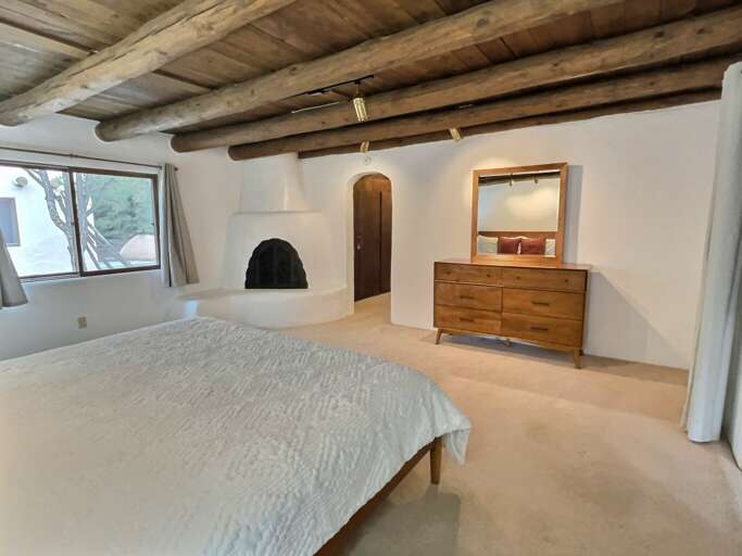 Looking across the master bedroom