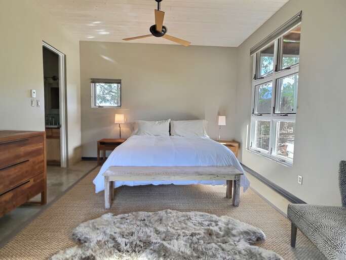 Master bedroom with lots of light