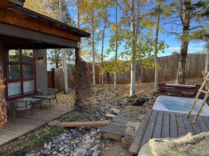 Hot tub area
