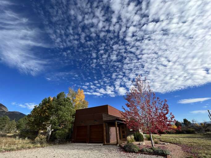 Gorgeous skies above the home