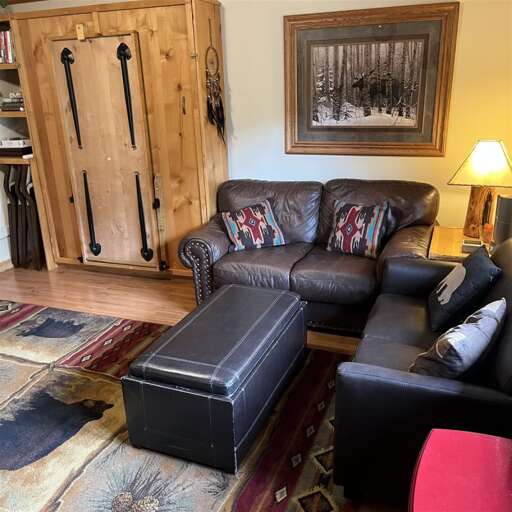 Living Area Cozy spot with Murphy Bed and Table closed