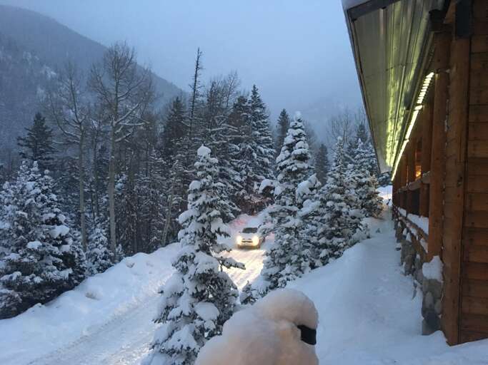 Drive down in winter