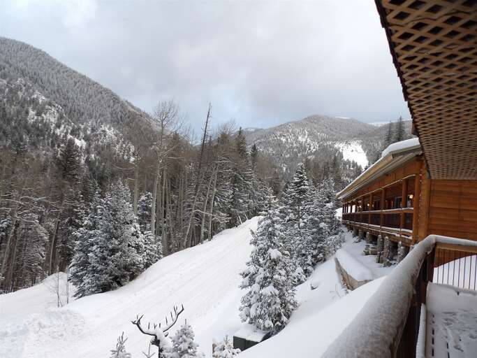 Mountain view from the condo porch