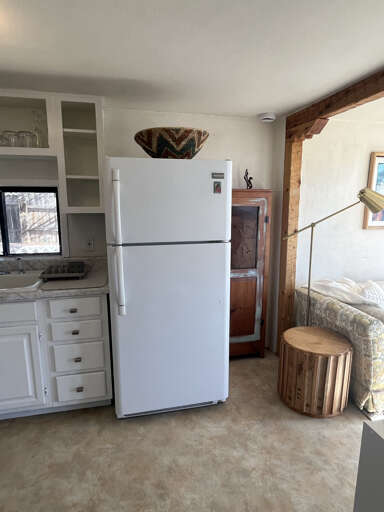 Fridge in the kitchen