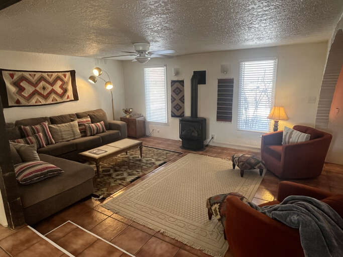 Living Space with woodstove