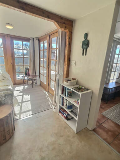 Looking into the sunroom