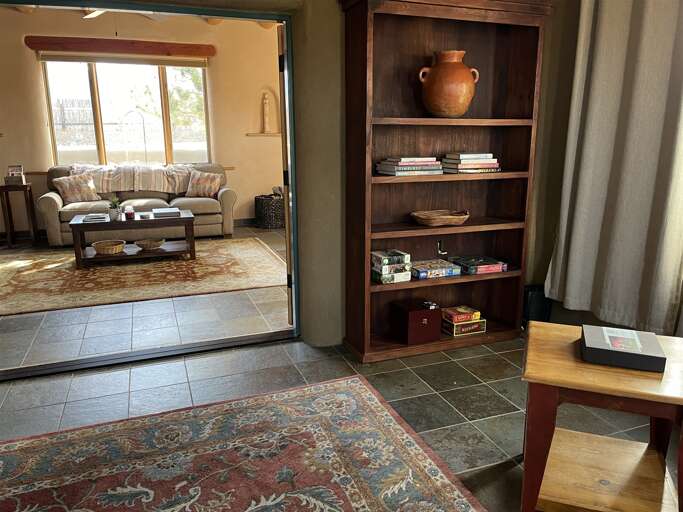 Looking into the sitting room