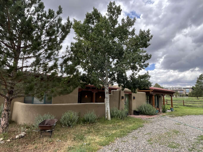 The home during summer in the mountains