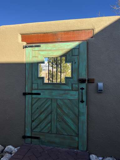 Detailed gated entrance