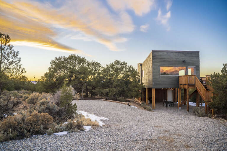 A modern house meets the skyline