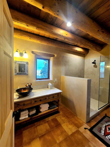 Bath with walk in shower