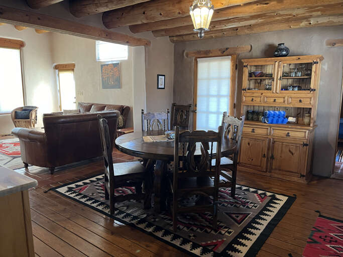 Dining area and hutch