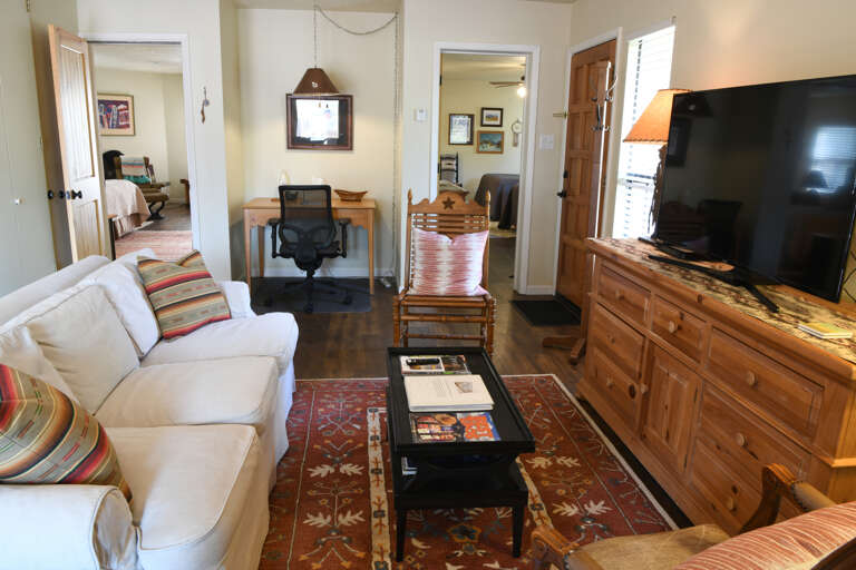 Living area with work desk