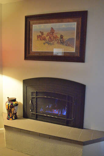 Living room fire place