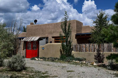 The exterior of the home