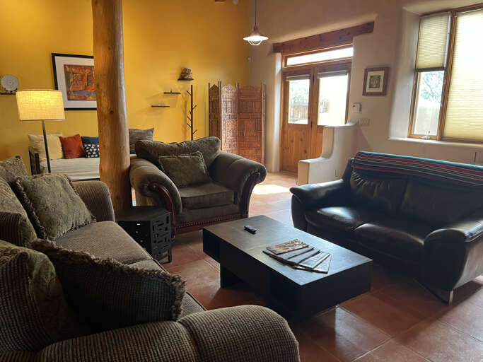 Living area with comfy couches