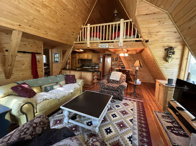 A frame cozy livingroom