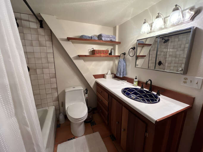 Queen suite bathroom