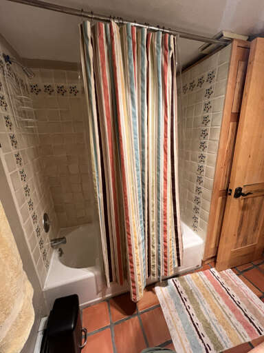 Hall Bathroom with shower and tub combination