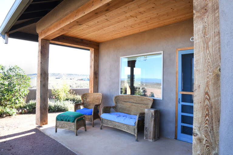 Back porch sitting area