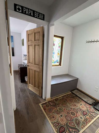 Entryway area with storage