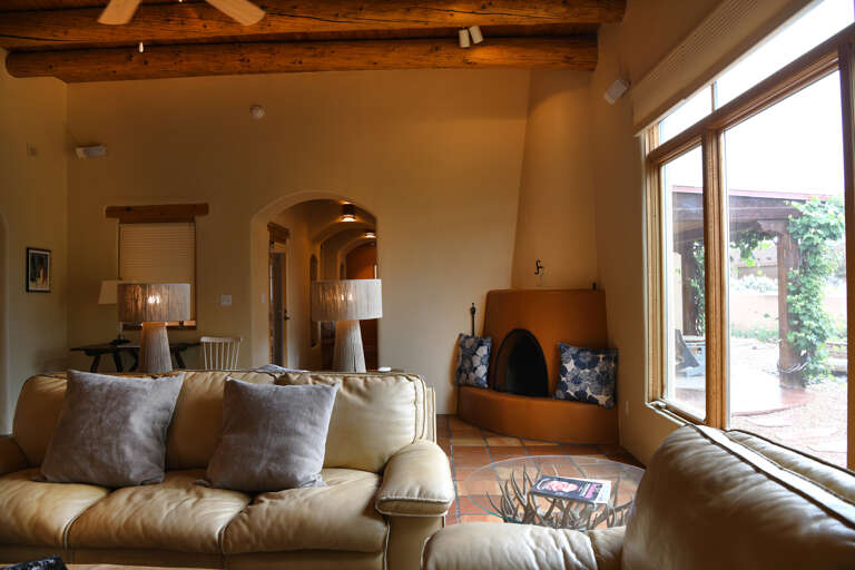 Living Room w. Kiva Fireplace