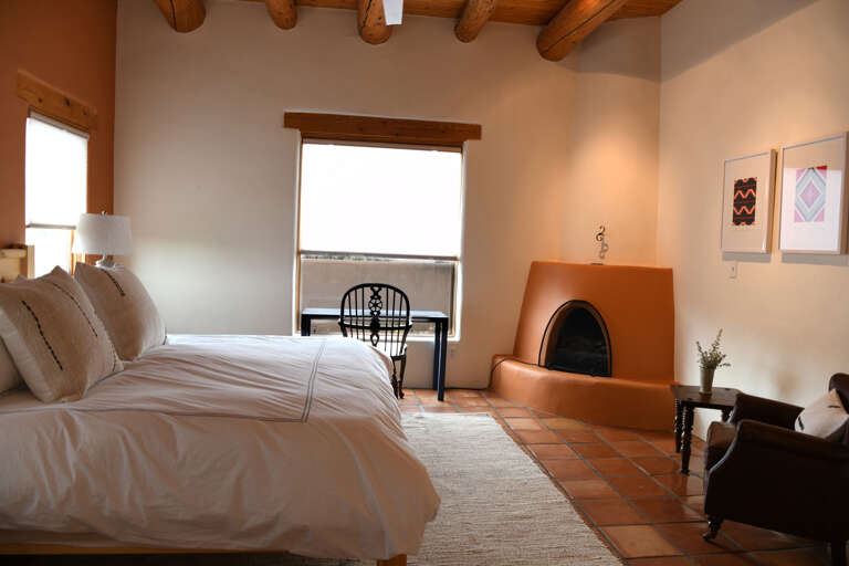 Main Bedroom w. Kiva Fireplace