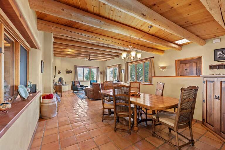 Dining area and open concept entertaining space