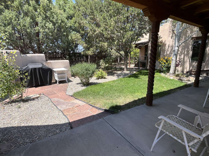 Patio with grill