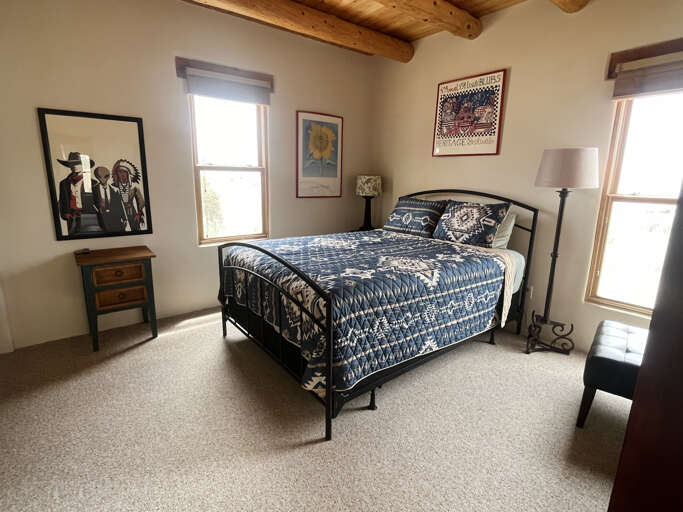 Bedroom with queen bed