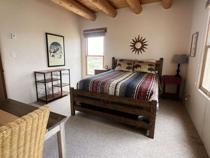 Bedroom with queen bed