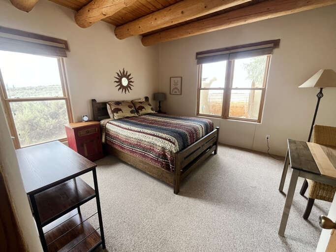 Bedroom with queen bed