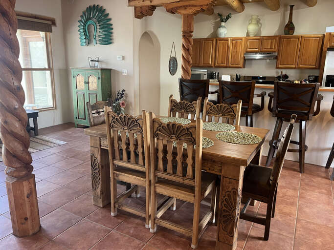 Kitchen and dining area