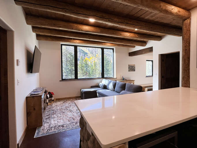 downstairs living area kitchen barjpg