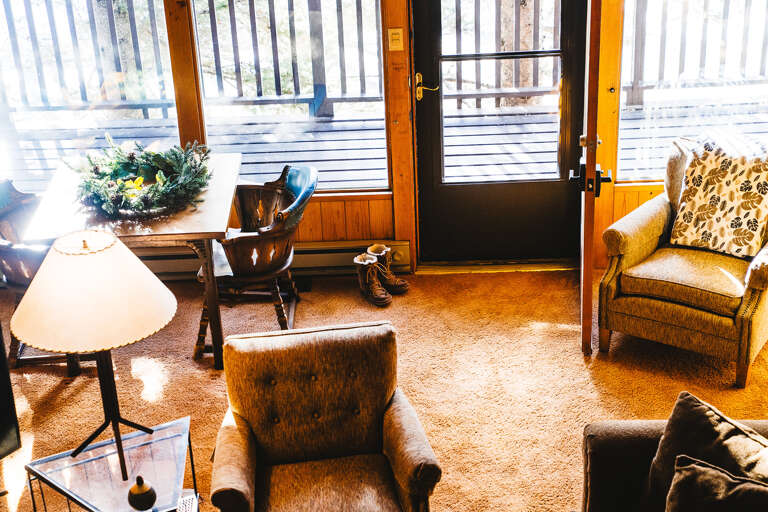 Getting cozy starts once you walk in the front door at the end of a day of adventure
