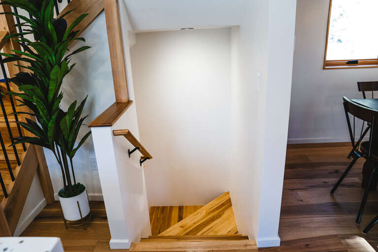 Stairs to the bunk room