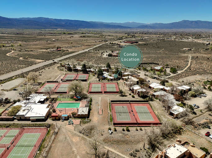 Aerial view of complex