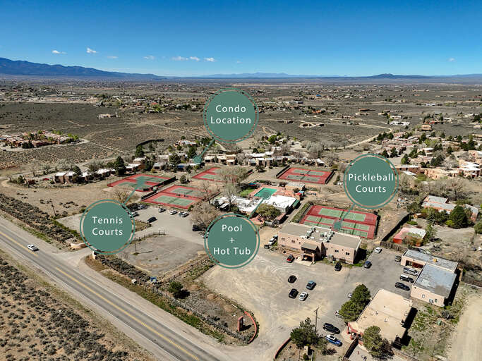 Aerial view of complex