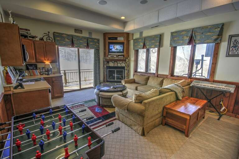 Den with Foosball Table
