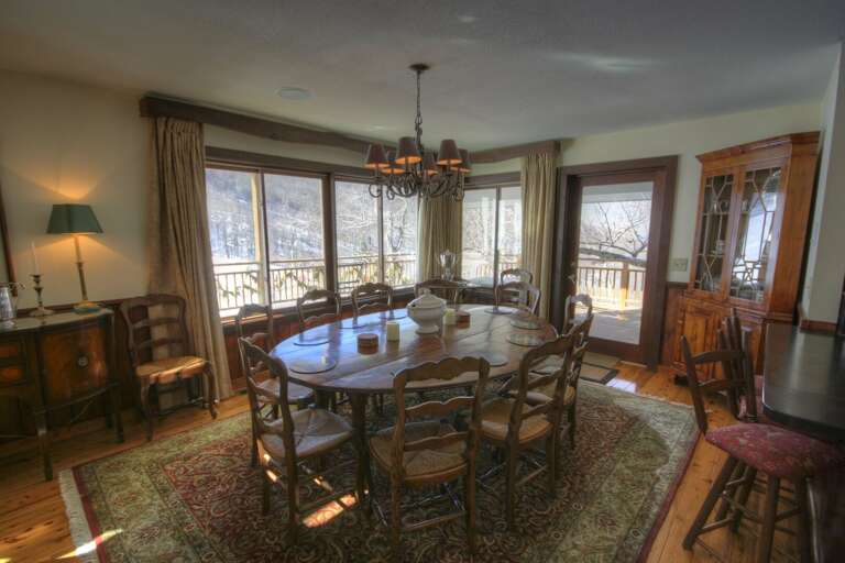 Dining Table Seats 10 and 3 at Bar