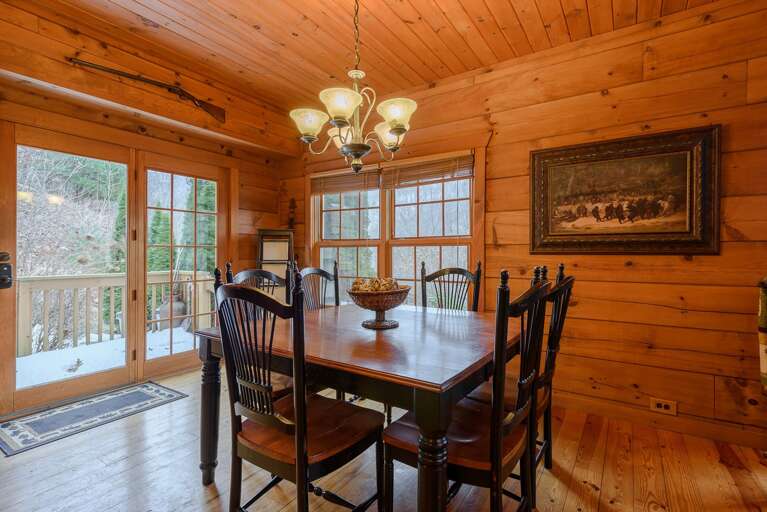 3 Bears Den Dining Room with Lots of Natural Light