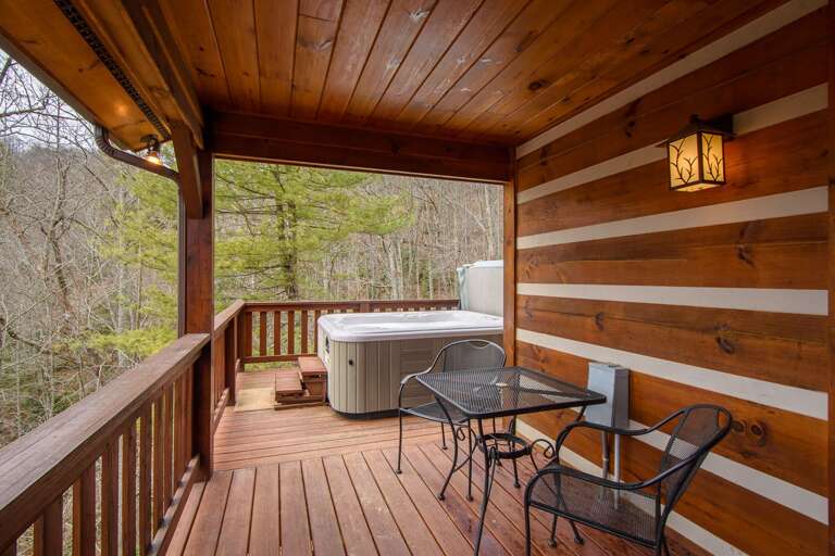 Hot Tub Located On Deck Hot Tub Located On Deck