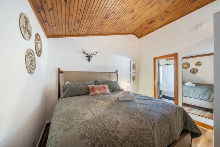 King Bed and Bathroom