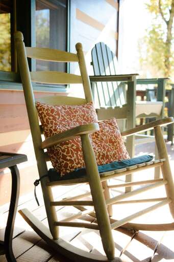 Comfy Rocking Chairs on Deck to Take in the View! Comfy Rocking Chairs on Deck to Take in the View!